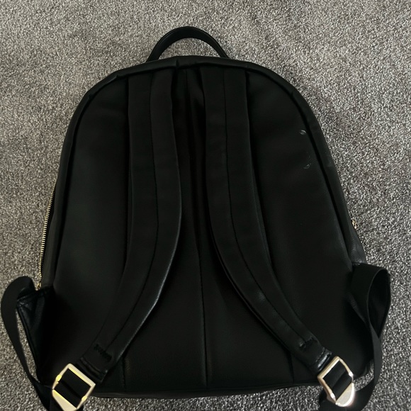 Pottery Barn Kids Black Leather Backpack/Diaper Bag - Picture 5 of 6